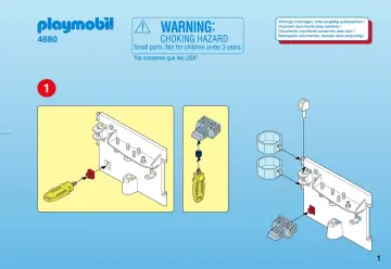 Notices de montage Playmobil 4880-A - Labortaoire du Robo-Gang et lampe multifonctions (1)