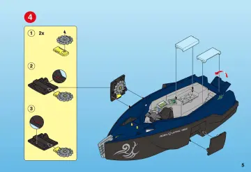 Bauanleitungen Playmobil 4882-A - Robo-Gangster Turbokampfschiff (5)