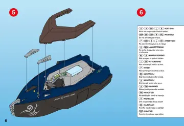 Bauanleitungen Playmobil 4882-A - Robo-Gangster Turbokampfschiff (6)