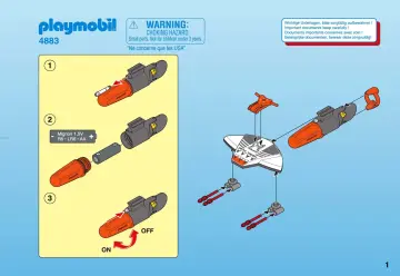 Notices de montage Playmobil 4883-A - Plongeur torpille (1)