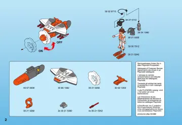 Bauanleitungen Playmobil 4883-A - Torpedo-Taucher (2)