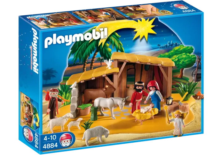 Playmobil 4884-A - Große Krippe mit Stall - BOX