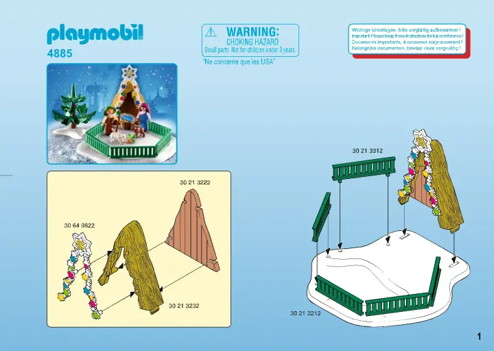 Manual de instruções Playmobil 4885 - Presépio pequeno (2)