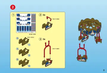 Notices de montage Playmobil 4888-A - Manège avec luges (3)