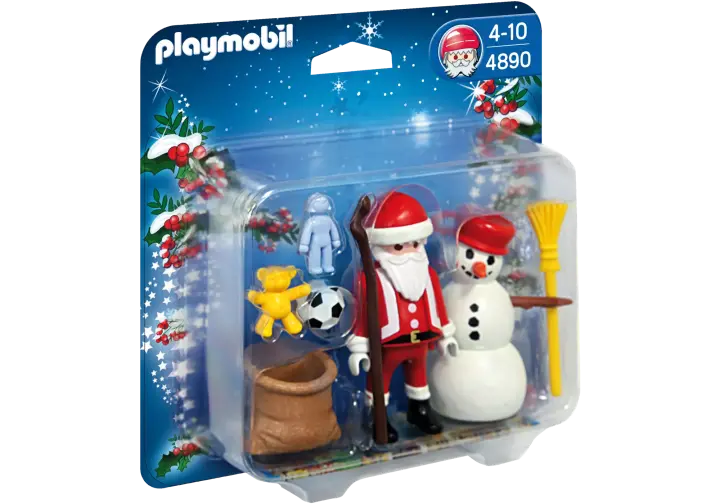 Playmobil 4890-A - Père Noël et bonhomme de neige - BOX