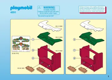 Notices de montage Playmobil 4891-A - Marché de Noël (1)