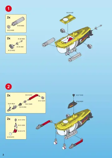 Bauanleitungen Playmobil 4909-A - Tiefsee-Tauchboot mit Unterwassermotor (2)