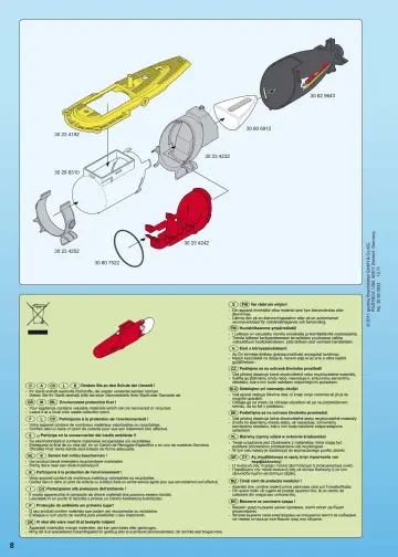 Bauanleitungen Playmobil 4909-A - Tiefsee-Tauchboot mit Unterwassermotor (8)