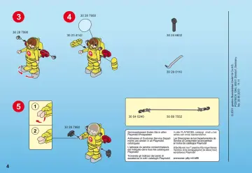 Bauanleitungen Playmobil 4910-A - Kleinboot mit Tiefseetaucher (4)