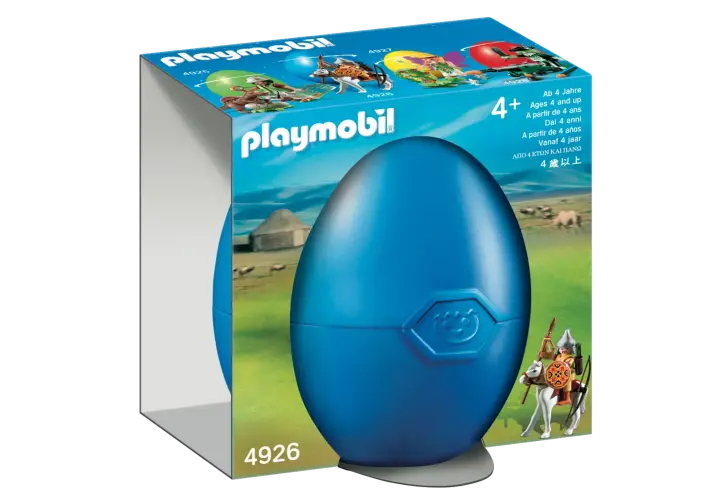 Playmobil 4926-A - Guerrier mongolique avec cheval - BOX