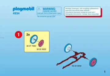 Bauanleitungen Playmobil 4934-A - Feenkind mit Einhornkutsche (1)