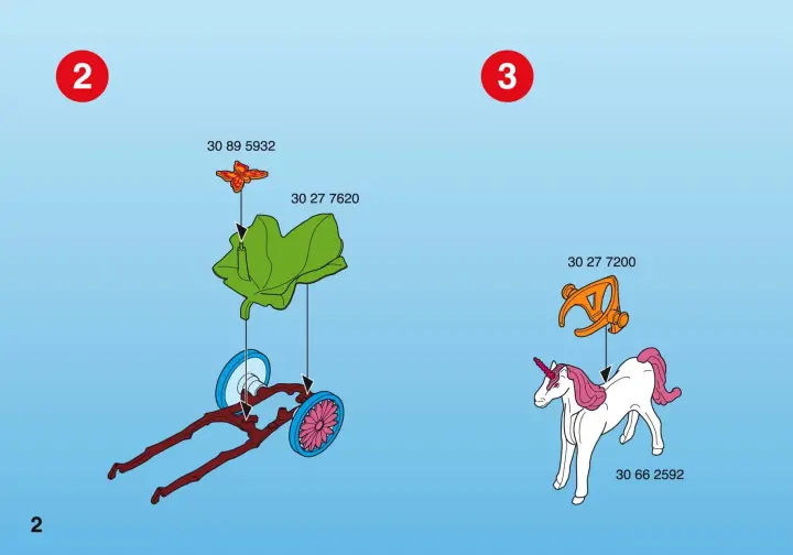 Bauanleitungen Playmobil 4934-A - Feenkind mit Einhornkutsche (2)