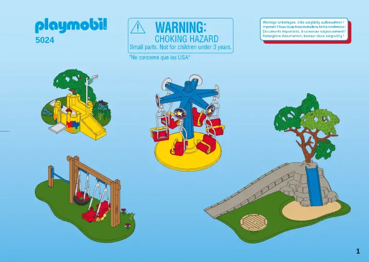 Összeszerelési útmutatók Playmobil 5024 - Children's Playground (1)