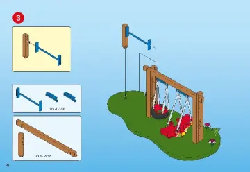 Istruzioni di montaggio Playmobil 5024 - Parco Giochi (4)