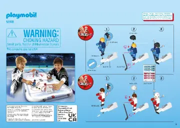 Bouwplannen Playmobil 5068 - NHL™ ijshockey stadion (1)