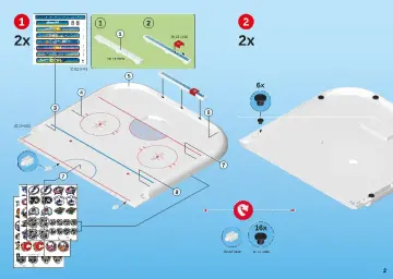 Bouwplannen Playmobil 5068 - NHL™ ijshockey stadion (2)