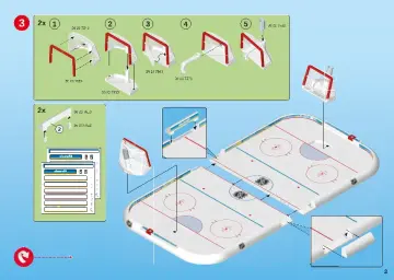 Bouwplannen Playmobil 5068 - NHL™ ijshockey stadion (3)