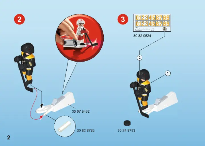 Manual de instruções Playmobil 5073 - NHL™ Boston Bruins™ Player (2)