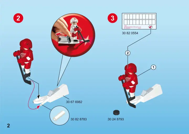 Manuales de instrucciones Playmobil 5077 - NHL™ Detroit Red Wings™ Player (2)