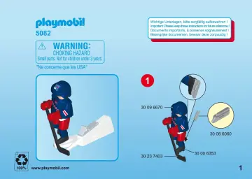 Notices de montage Playmobil 5082 - NHL™ New York Rangers™ joueur (1)