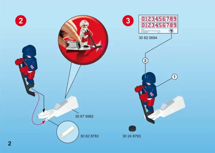 Manual de instruções Playmobil 5082 - NHL™ New York Rangers™ Player (2)