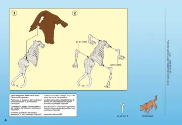 Bauanleitungen Playmobil 5101-A - Mammutknochen-Zelt mit Jägern (4)