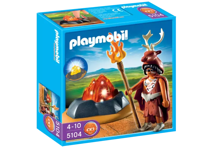 Playmobil 5104-A - Feuerhüter mit LED-Feuerfels - BOX