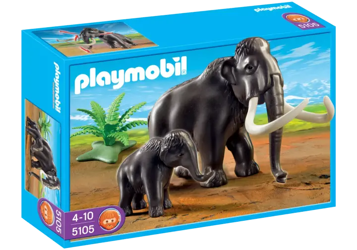 Playmobil 5105-A - Mammut mit Baby - BOX