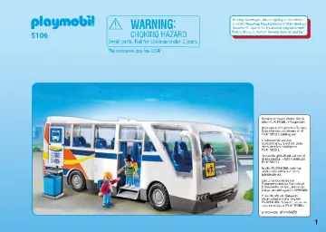 Bauanleitungen Playmobil 5106-A - Schulbus (1)