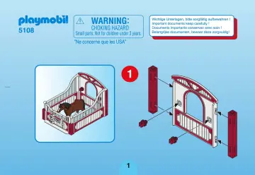 Bauanleitungen Playmobil 5108-A - Shire Horse (1)