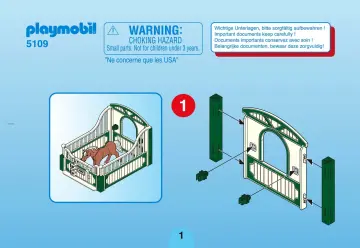 Bauanleitungen Playmobil 5109-A - Haflinger (1)