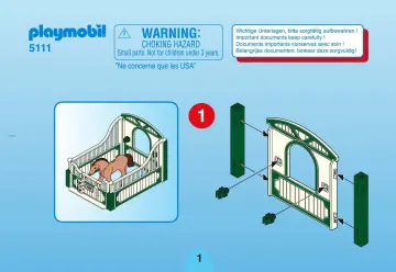 Bauanleitungen Playmobil 5111-A - Deutsches Sportpferd (1)