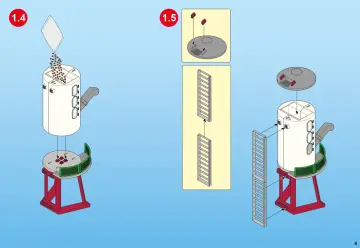 Bauanleitungen Playmobil 5119-A - Neuer Bauernhof mit Silo (4)