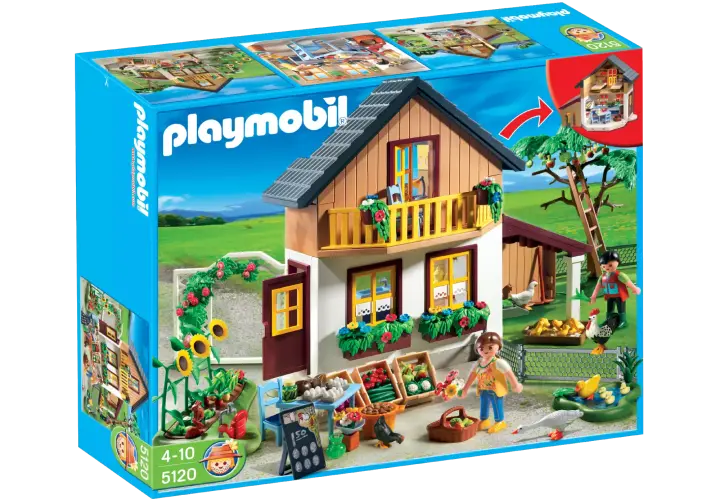 Playmobil 5120-A - Bauernhaus mit Hofladen - BOX