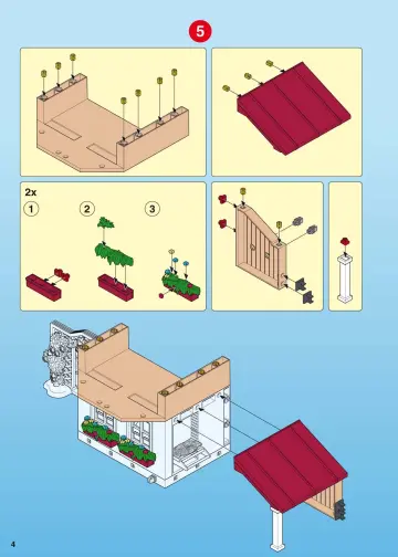 Bauanleitungen Playmobil 5120-A - Bauernhaus mit Hofladen (4)