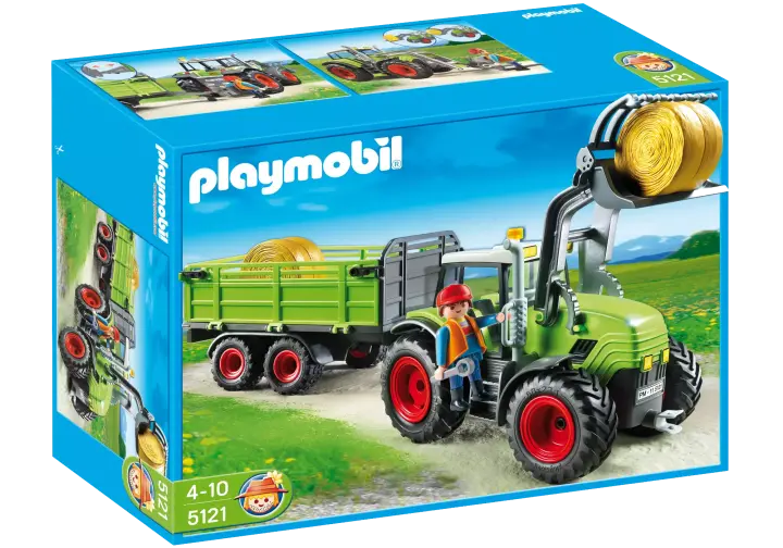 Playmobil 5121-A - Riesen-Traktor mit Anhänger - BOX