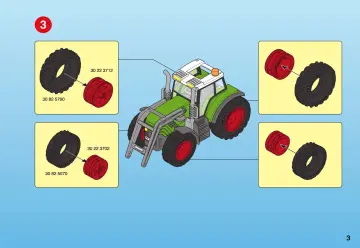 Bauanleitungen Playmobil 5121-A - Riesen-Traktor mit Anhänger (3)