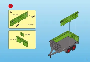 Bauanleitungen Playmobil 5121-A - Riesen-Traktor mit Anhänger (7)