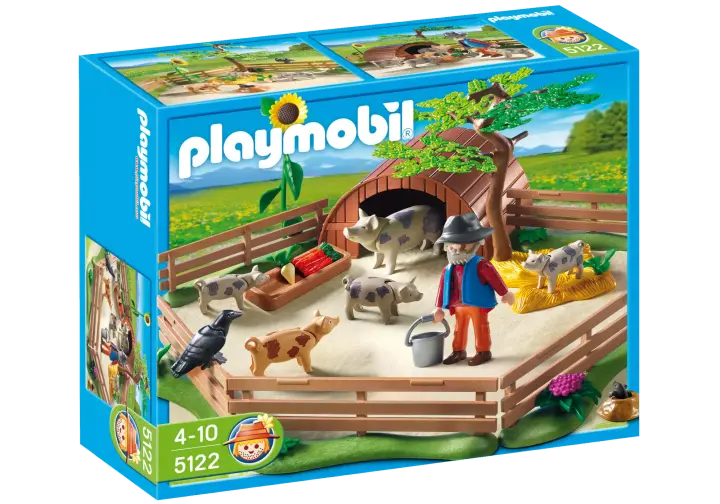 Playmobil 5122-A - Fleckschweine im Gehege - BOX