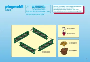 Bauanleitungen Playmobil 5123-A - Häschen-Gehege (1)