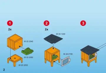 Bauanleitungen Playmobil 5123-A - Häschen-Gehege (2)