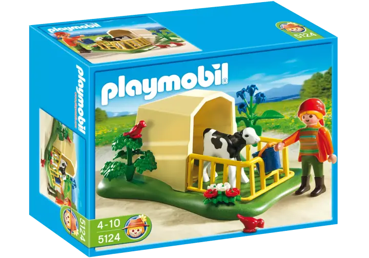 Playmobil 5124-A - Kälbchen-Aufzucht - BOX