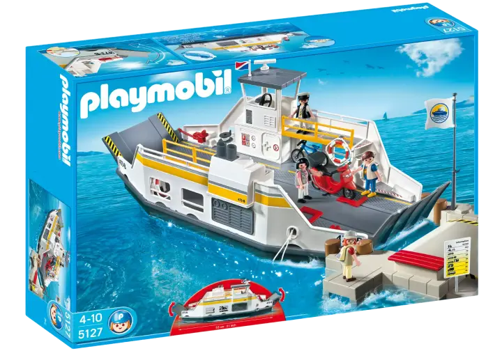 Playmobil 5127-A - Auto-Fähre mit Anleger - BOX