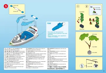 Bauanleitungen Playmobil 5128-A - Hafenpolizei mit Schnellboot (7)