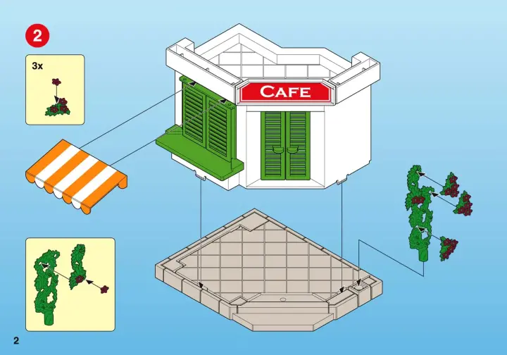 Bauanleitungen Playmobil 5129-A - Hafen-Café (2)