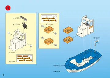 Bouwplannen Playmobil 5131 - Vissersboot (2)