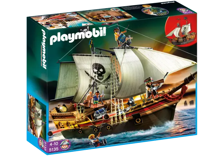 Playmobil 5135-A - Piraten-Beuteschiff - BOX