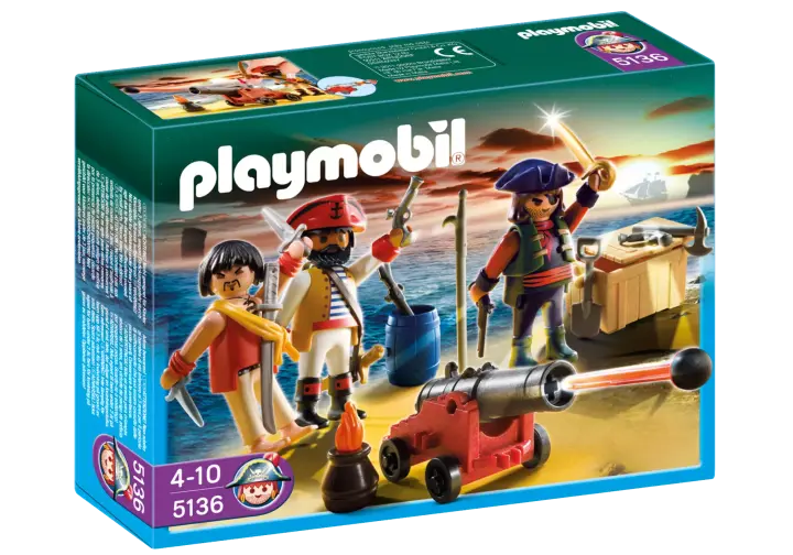 Playmobil 5136-A - Piratenkommando mit Waffenarsenal - BOX