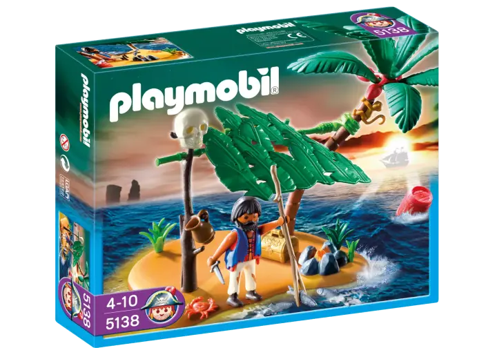 Playmobil 5138-A - Schiffbrüchiger auf Palmeninsel - BOX