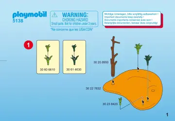 Bauanleitungen Playmobil 5138-A - Schiffbrüchiger auf Palmeninsel (1)